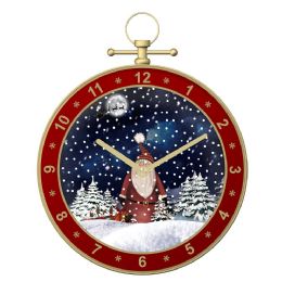 3 Bulk 19"snowing Musical Clock/red 3