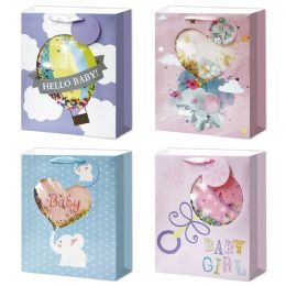 72 Bulk Baby Bag Confetti /l 72s 10.5x13x5.5-inch