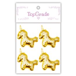 12 Bulk Sequin Unicorn Gold