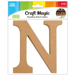 12 Bulk Wooden Letter "n" 13x12x1.2cm
