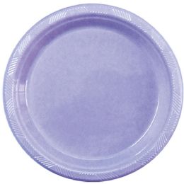 36 Bulk 9"/10ct Pls Plate Lavender 36s