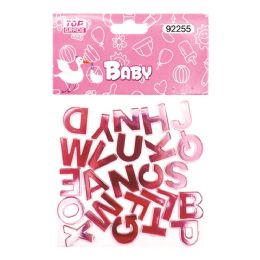 24 Bulk 26ct Alphabet BB-Pink 1.5-inch