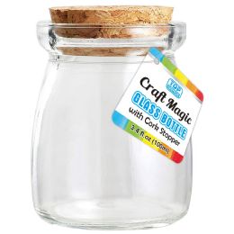 24 Bulk Glass Bottle W/cork Top 5.6*7.2cm/100ml