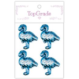 12 Bulk Sequin Flamingo Blue