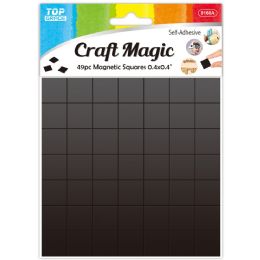 144 Bulk 49-Piece 10mm magnet square peel-n-stick