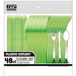 48 Bulk #01363 48ct Cutlery Lime 48s