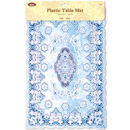24 Bulk Placemat Silver 12x18-inch