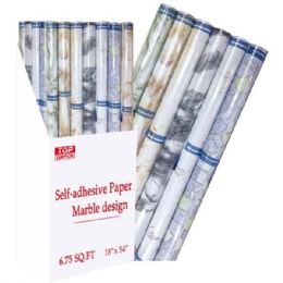 48 Bulk Wall Paper Marble 18x54"/48s