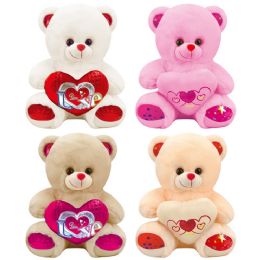 36 Bulk 16" Bear W/heart 2-Dsgn 36s Off Wht, Brown