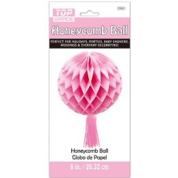12 Bulk #97008lp 8-inch Honeycomb Ball L.pink
