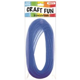 12 Bulk Mesh Waffle Ribbon Blue 66ft/4mm