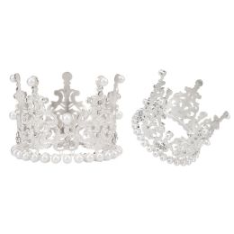 480 Bulk mini tiara deco 6.5x6cm Silver