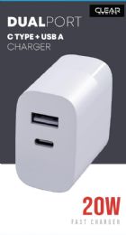 50 Bulk 20w wall adapter type C+USB