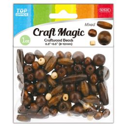 24 Bulk 30g Wood Oval Beads 8*5mm/10*6mm/12*8mm