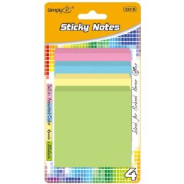 48 Bulk 200ct SticK-It Note 48s 3x3-inch Astd Clrs