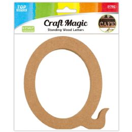 12 Bulk Wooden Letter "q" 13x12x1.2cm