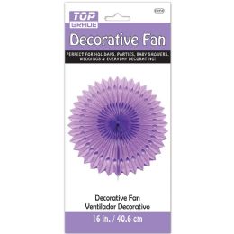 12 Bulk 16-inch Decor Fan Purple