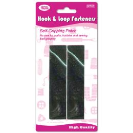 24 Bulk Hook&loop Fastener Black 20x1-inch