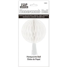 12 Bulk #97008wt 8-inch Honeycomb Ball