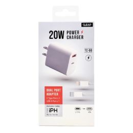 25 Bulk 20W dual power charger C and USB port