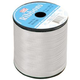 12 Bulk 500yd Ribbon Silver