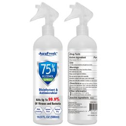 24 Bulk Alcohol Spray W/trigger 24s 75% 500ml/16.9oz