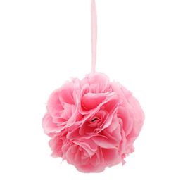 12 Bulk #90099lp 10-inch Silk Pom Flower Baby Pink