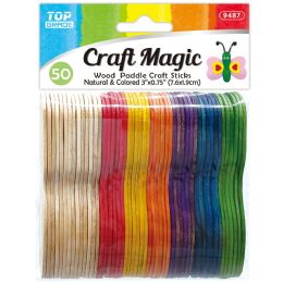 48 Bulk Craft Stick 7.6x1.9cm 50-Piece