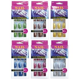 12 Bulk Nails Decor Astd Clr