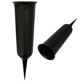 72 Bulk Plastic Cemetery Vase 72s 7.7*25cm