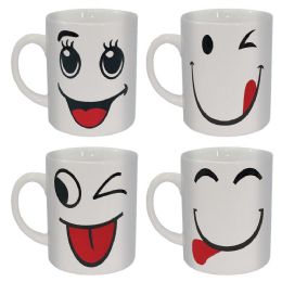 48 Bulk Ceramic Smile Mug 12oz/48s