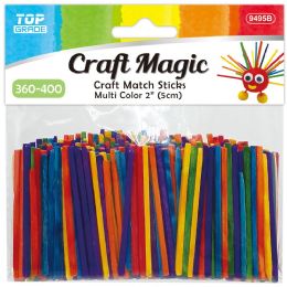 48 Bulk Match Sticks 5cm 360-400-Piece Colored