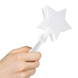 144 Bulk White Star Hand Clappers 12's