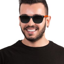 96 Bulk Neon Orange Retro Sunglasses
