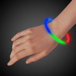 400 Bulk Blue, Green & Red 9" Glow Bracelets