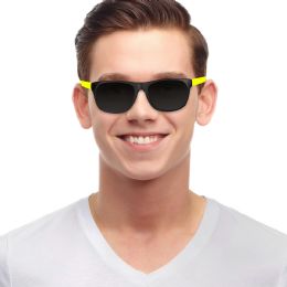96 Bulk Neon Yellow Retro Sunglasses