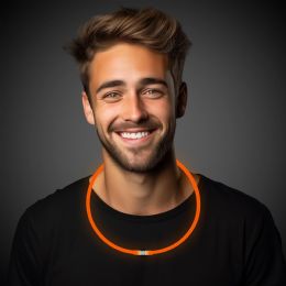 40 Bulk Orange Glow Necklace