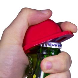108 Bulk Red Construction Hat Bottle Opener Keychains