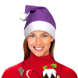 120 Bulk Purple Santa Hats