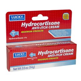 48 Bulk Travel Size Lucky 1% Hydrocortisone Cream - 0.5 oz