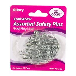 60 Bulk Allary Safety Pins - 50ct