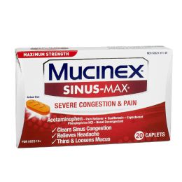 6 Bulk Dbm - Mucinex Sinus CongestioN- 20ct