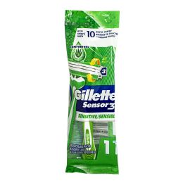 30 Bulk Gillette Sensor 3 Sensitive Men's Disposable Razors - 1's