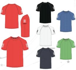 72 Bulk Mens Short Sleeve Performance Top M-2xl