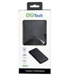 4 Bulk Eg Tech 10000 Mah Power Bank With Dual Usb Ports In Black