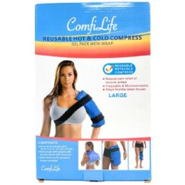 5 Bulk ComfiLife Large Reusable Hot & Cold Gel Compress with Wrap