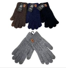 72 Bulk Cable Knit Touch Screen Gloves