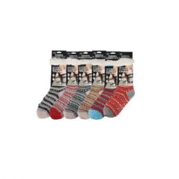 72 Bulk Sherpa Socks 6 Asst Style