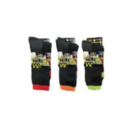 96 Bulk Men's Heavy Duty Thermal Work Socks