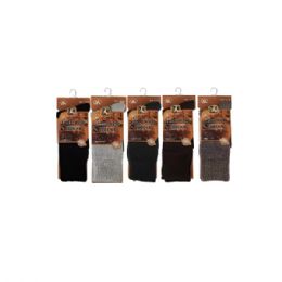 72 Bulk Assorted Dark Color Lamb Wool Socks